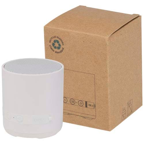 Hunor 3W recycled plastic wireless speaker