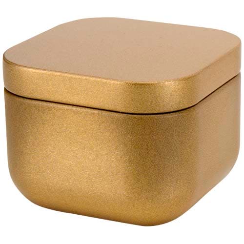 Tindra square tin candle with vanilla aroma