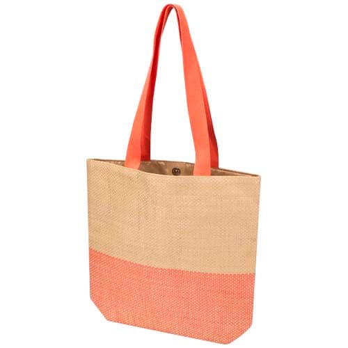 Rhythm straw paper tote bag 10L