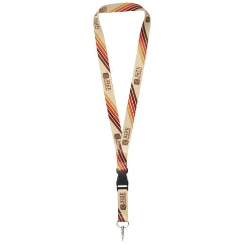 Bucks sublimation lanyard with safety buckle