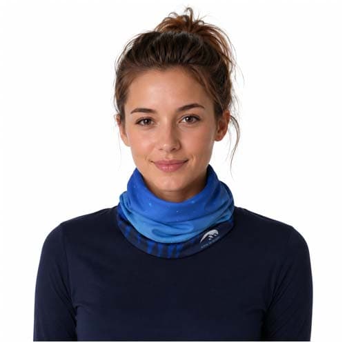 Lara sublimation multi-scarf with fleece layer and hems