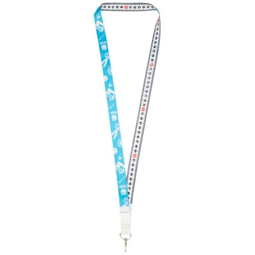 Isla 1-metre recycled PET sublimation lanyard with safety breakaway