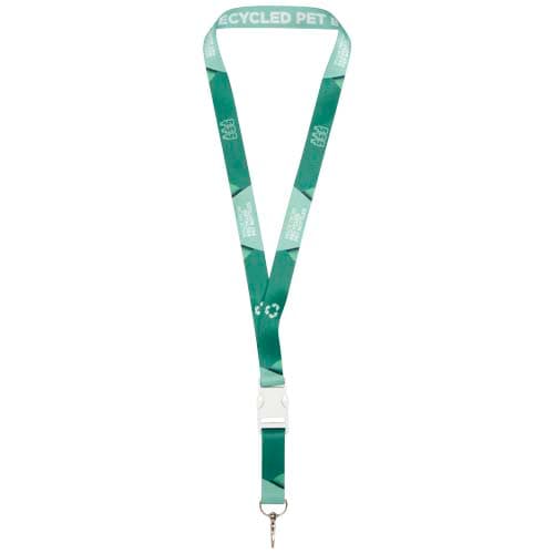Bucks recycled PET lanyard with safety buckle