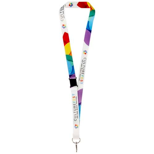 Lois sublimation RPET lanyard with safety breakaway
