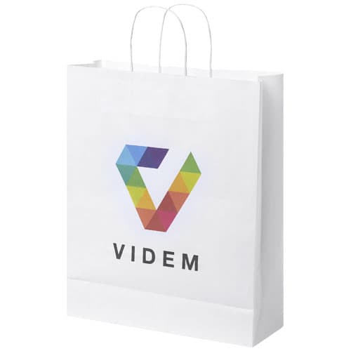 Kraft 80-90 g/m2 paper bag with twisted handles - 32 x 12 x 40 cm