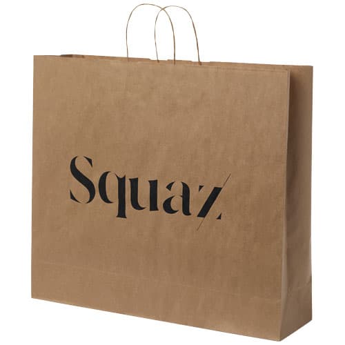 Kraft 90-100 g/m2 paper bag with twisted handles - 49.5 x 14 x 44 cm