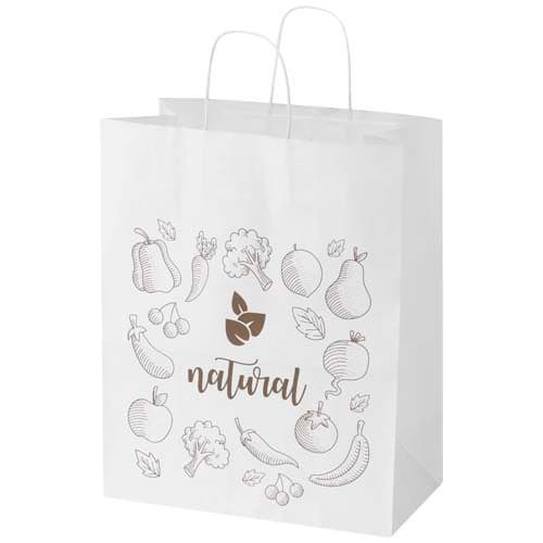 Kraft 80-90 g/m2 paper bag with twisted handles - 32 x 17 x 39 cm