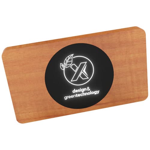 SCX.design P37 5000 mAh light-up wireless wooden power bank