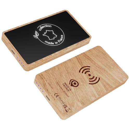 SCX.design P34 5000 mAh wooden wireless power bank