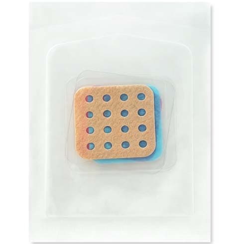 3-pieces anti scratch patches with full colour printed paper envelope