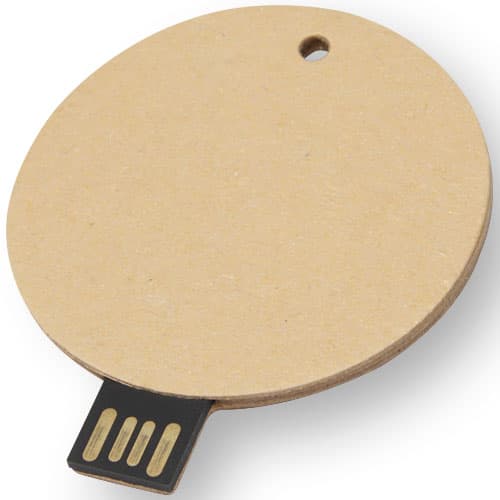 Round recycled paper USB 2.0