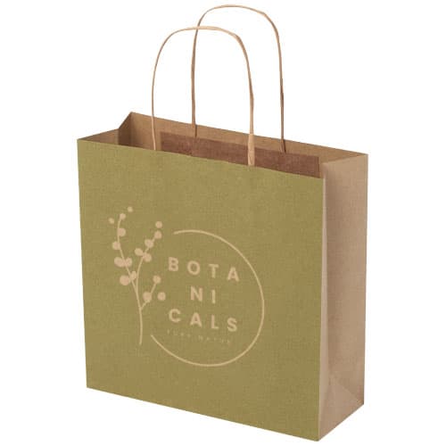 Kraft 120 g/m2 paper bag with twisted handles - 24 x 9 x 24 cm