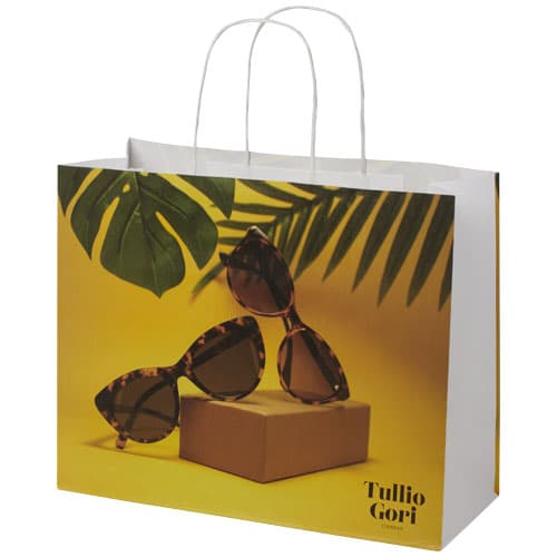 Kraft 120 g/m2 paper bag with twisted handles - 31 x 12 x 25 cm